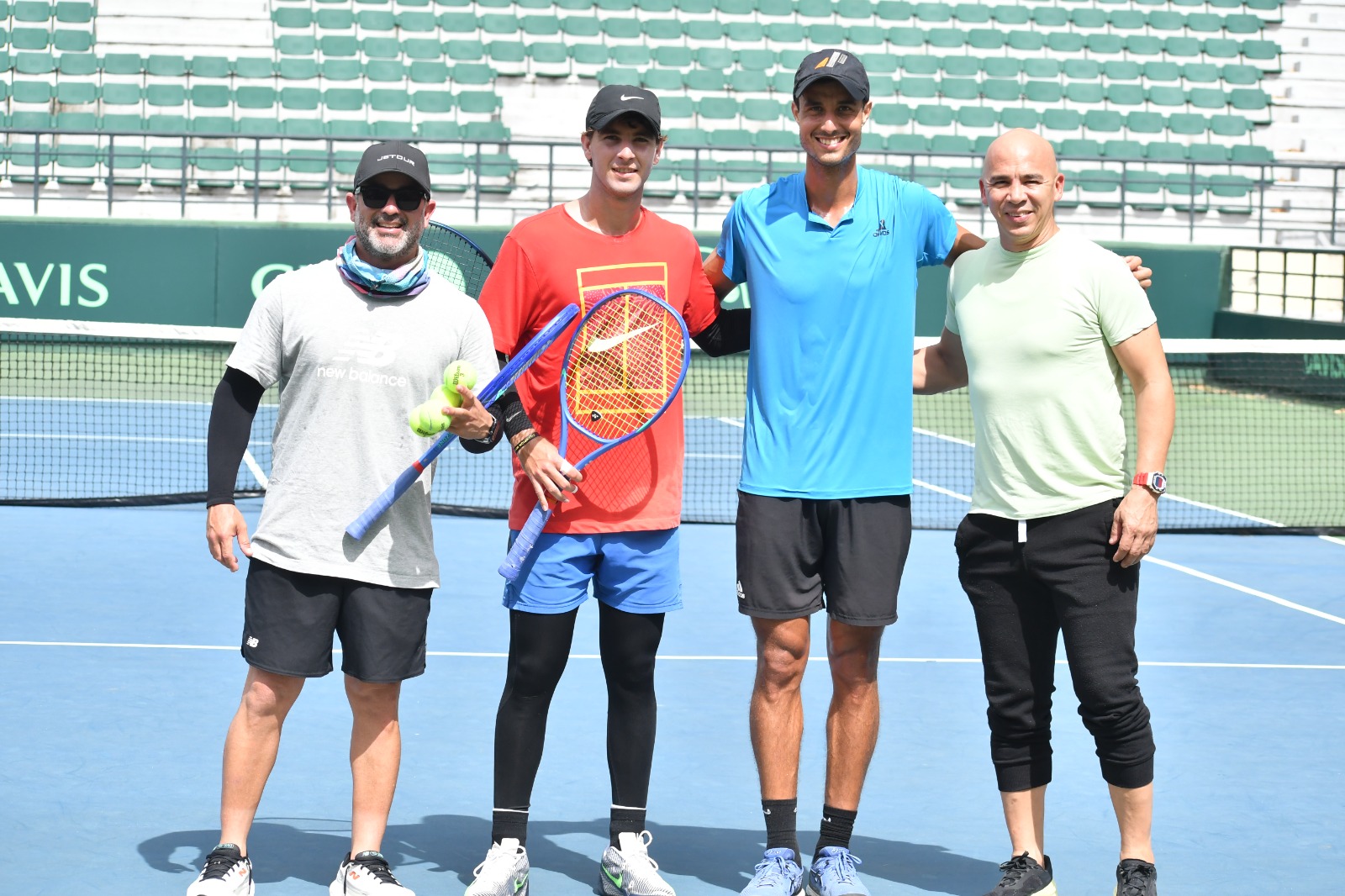Equipo de Copa Davis de RD, listo para su enfrentamiento ante Bolivia
