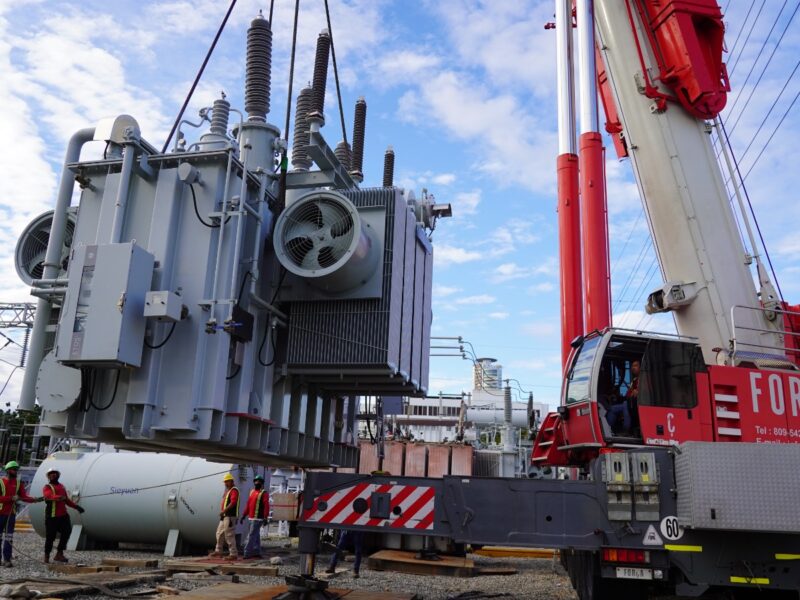 Edesur amplía capacidad de servicio eléctrico con nuevo transformador de potencia en subestación del Distrito Nacional