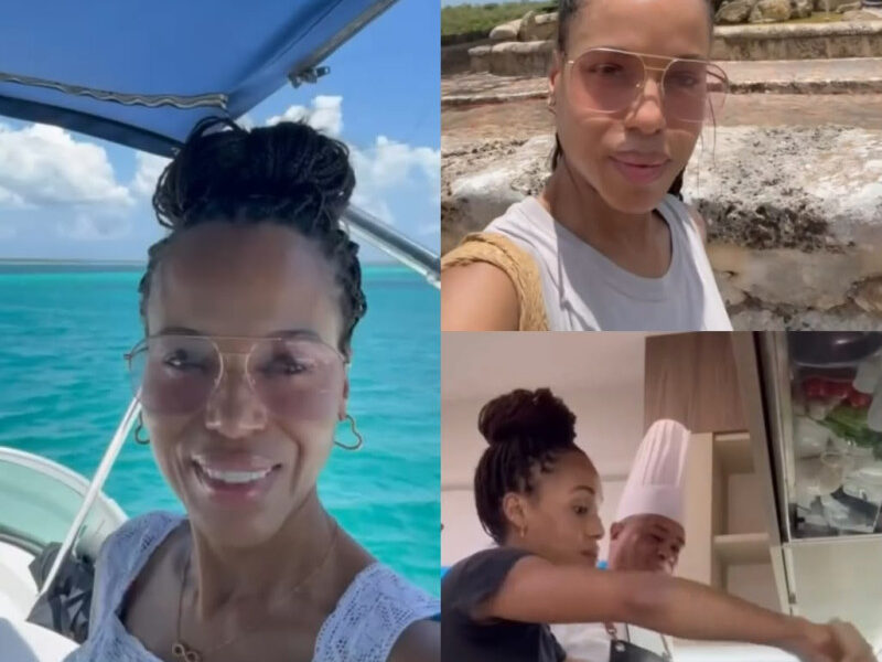 Kerry Washington presume su escapada por República Dominicana