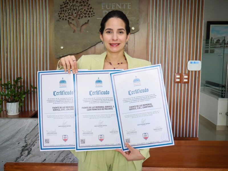 Fuente de Luz recibe certificación de cumplimiento en Seguridad y Salud en el Trabajo para sus tres parques memoriales