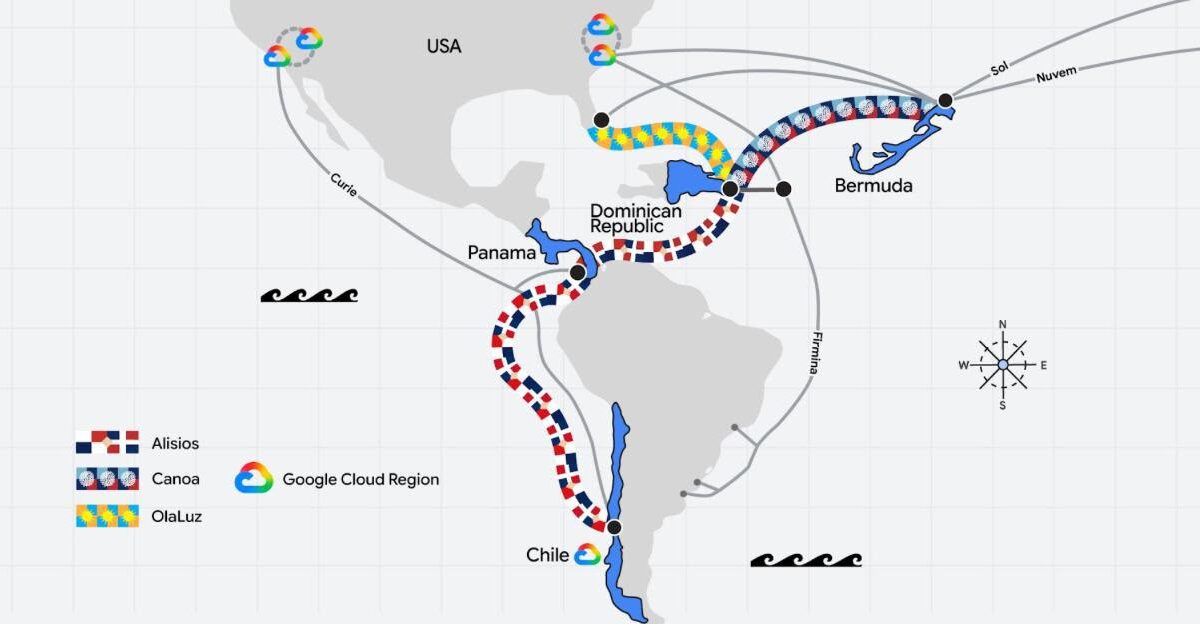 Google convertirá a República Dominicana en el centro digital del Caribe con su nueva red submarina