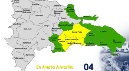 COE eleva a 14 las provincias en alerta por lluvias asociadas a Dolly