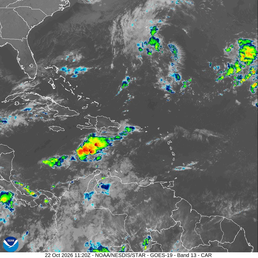 COE coloca una provincia en alerta amarilla y 21 en verde por lluvias que podrían extenderse hasta el sábado